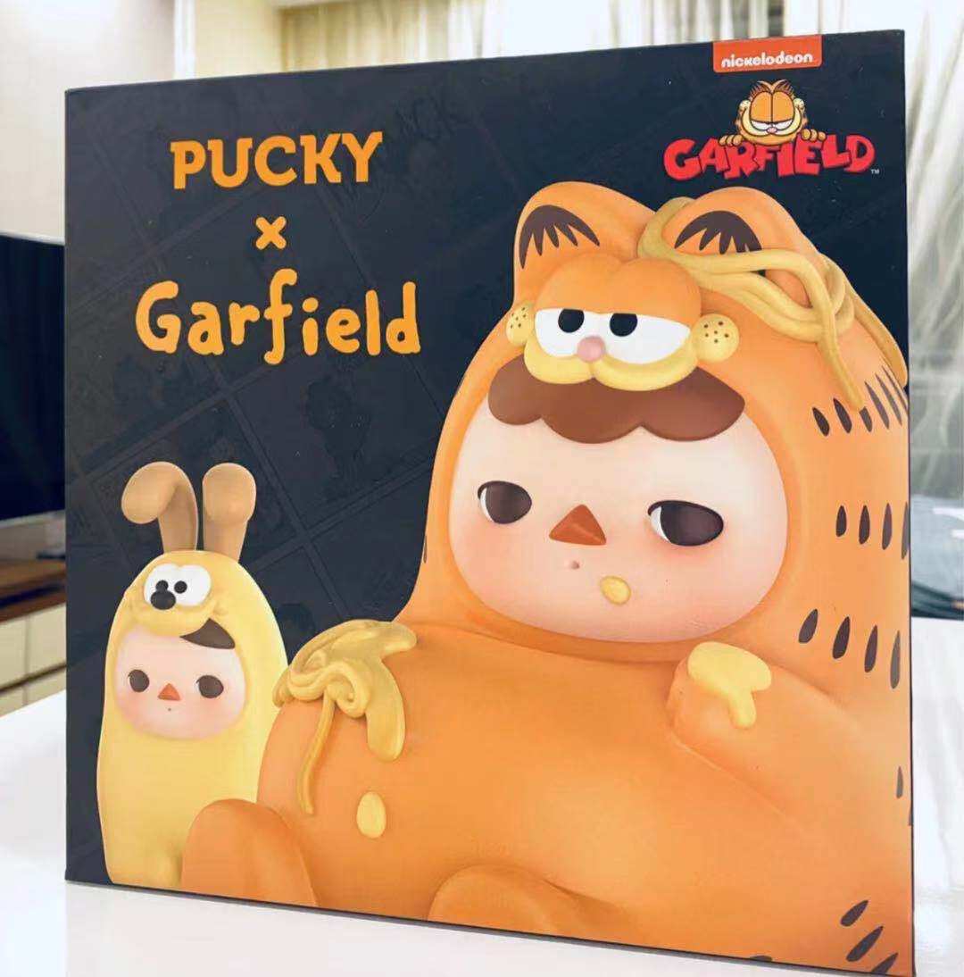 popmart泡泡玛特毕奇pucky加菲猫限定大号手办潮流潮玩盲盒