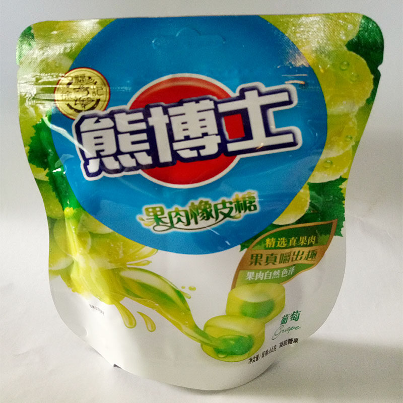 徐福记糖果熊博士果肉橡皮糖66g*3包 草莓味 葡萄味 芒果味包邮