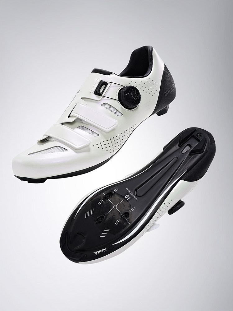 santic森地客骑行碳纤维公路锁鞋单车自行车鞋男极昼骑行鞋