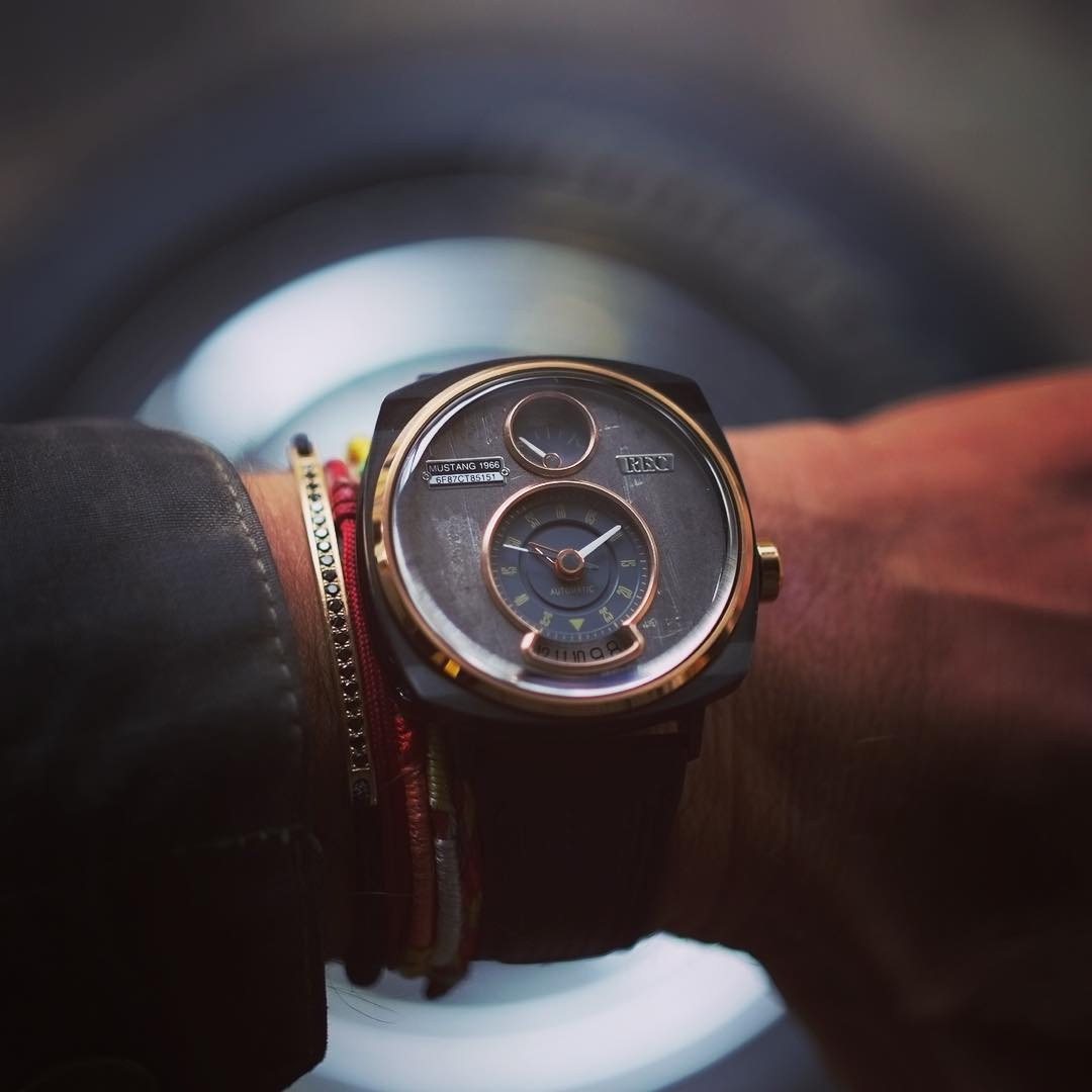 七及潮品recp51野马机械表黑金橘橙色限量款个性小众送礼男友