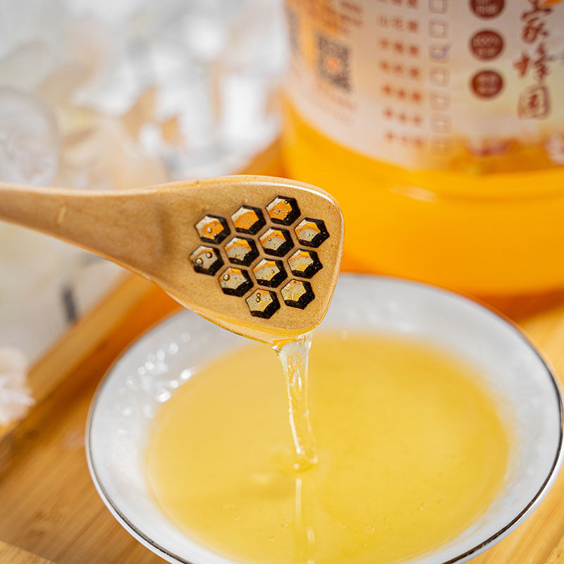 洋槐蜜纯正天然农家自产自销正宗成熟原蜜槐花蜜蜂场直供包邮500g