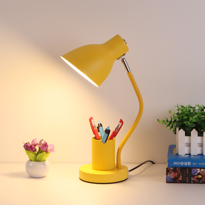 台灯学生学习保视力护眼创意笔筒写作作业书桌阅读台灯(护眼灯