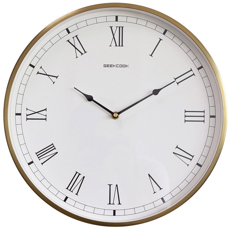 整点报时挂钟家用现代简约客厅时钟创意静音石英钟挂钟