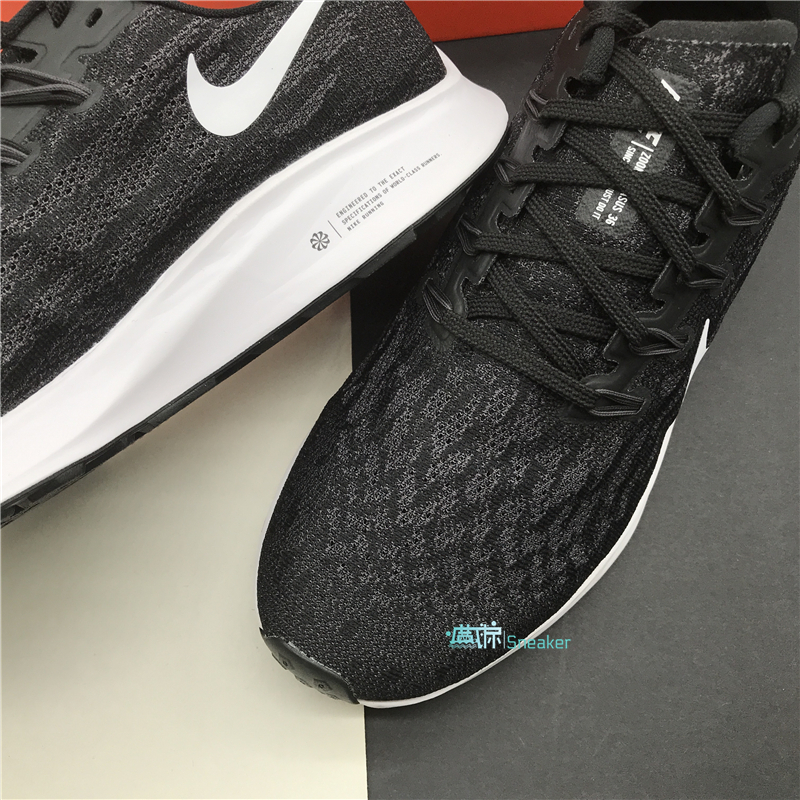 nike耐克zoompegasus飞马36代黑白男子男子气气垫跑步鞋