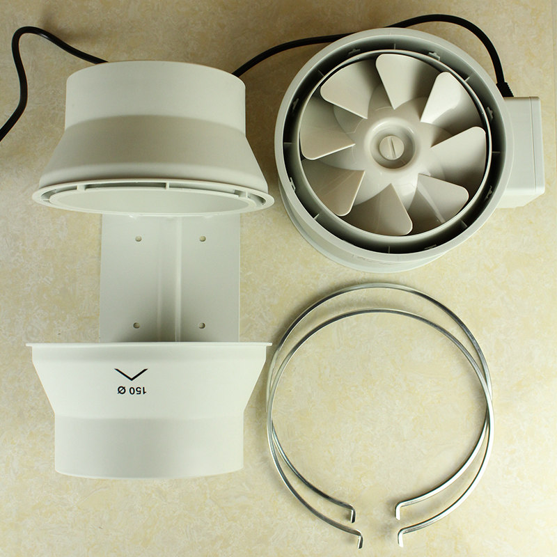 鸿冠管道风机强力静音卫生间家用厨房换气扇排风扇换气扇