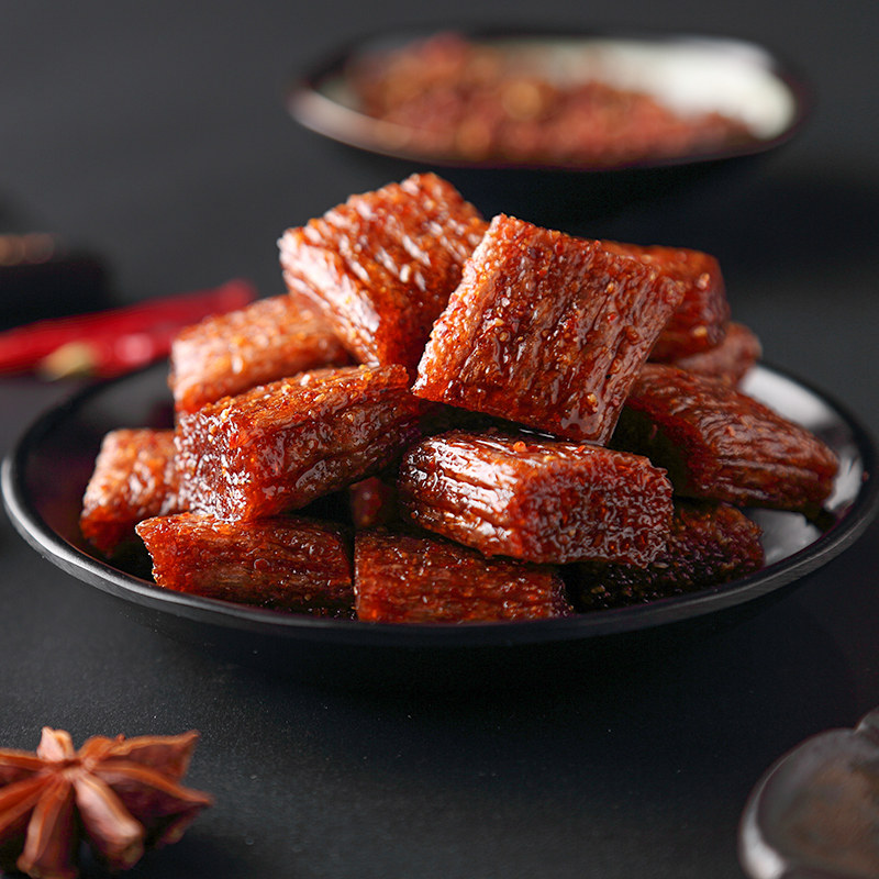 刻凡大刀肉大辣片重庆风味辣条8090怀旧可以吃素肉