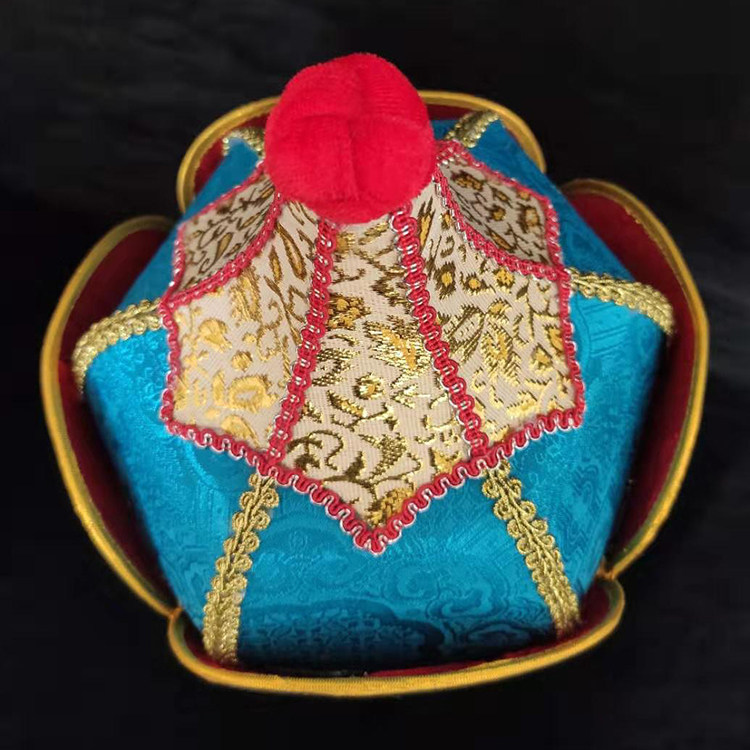 蒙古族舞台民族手工服饰蒙古演出歌手婚庆礼仪王爷帽子