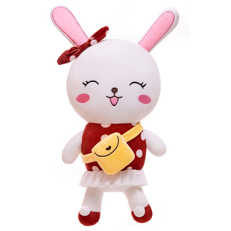 可爱卡通小兔子布娃娃公仔儿童玩偶女生抱枕小白毛绒布艺类玩具