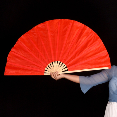 太极练功红色开场舞布扇团体操道具摆字加大双面双色扇子响扇更多舞蹈