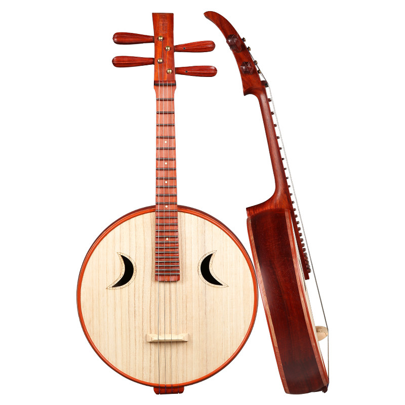 中阮乐海阮族512z非洲紫檀檀木材质原木木色阮