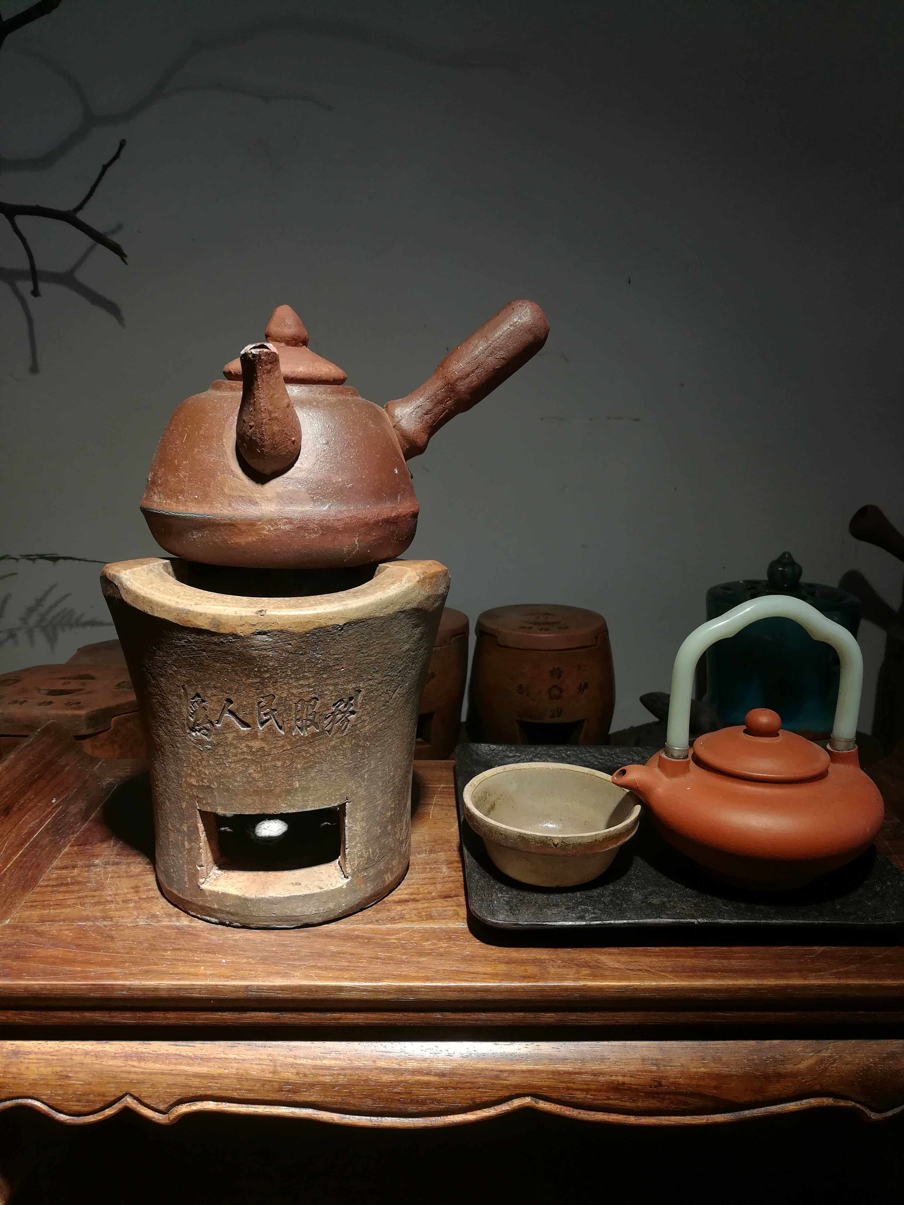 炭炉风炉茶炉红泥炉子手工小火炉文房茶道茶具茶道