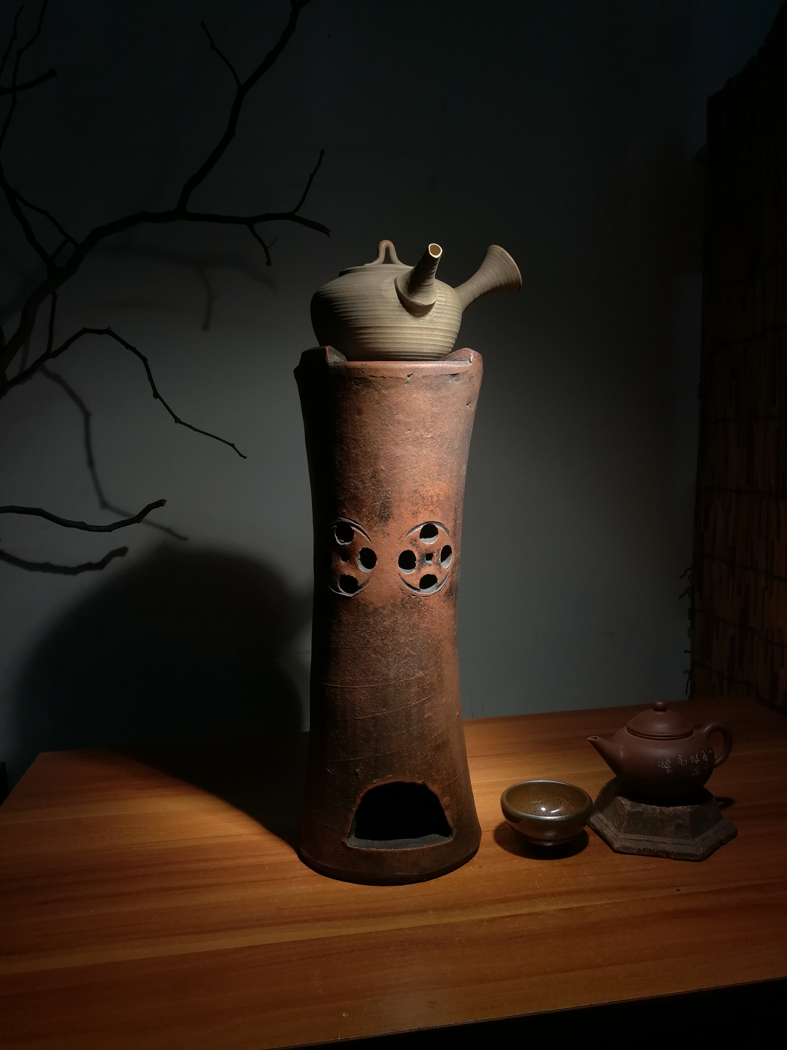 茶道潮汕炭炉道具炉子红泥风炉炭火火炉烧茶茶道