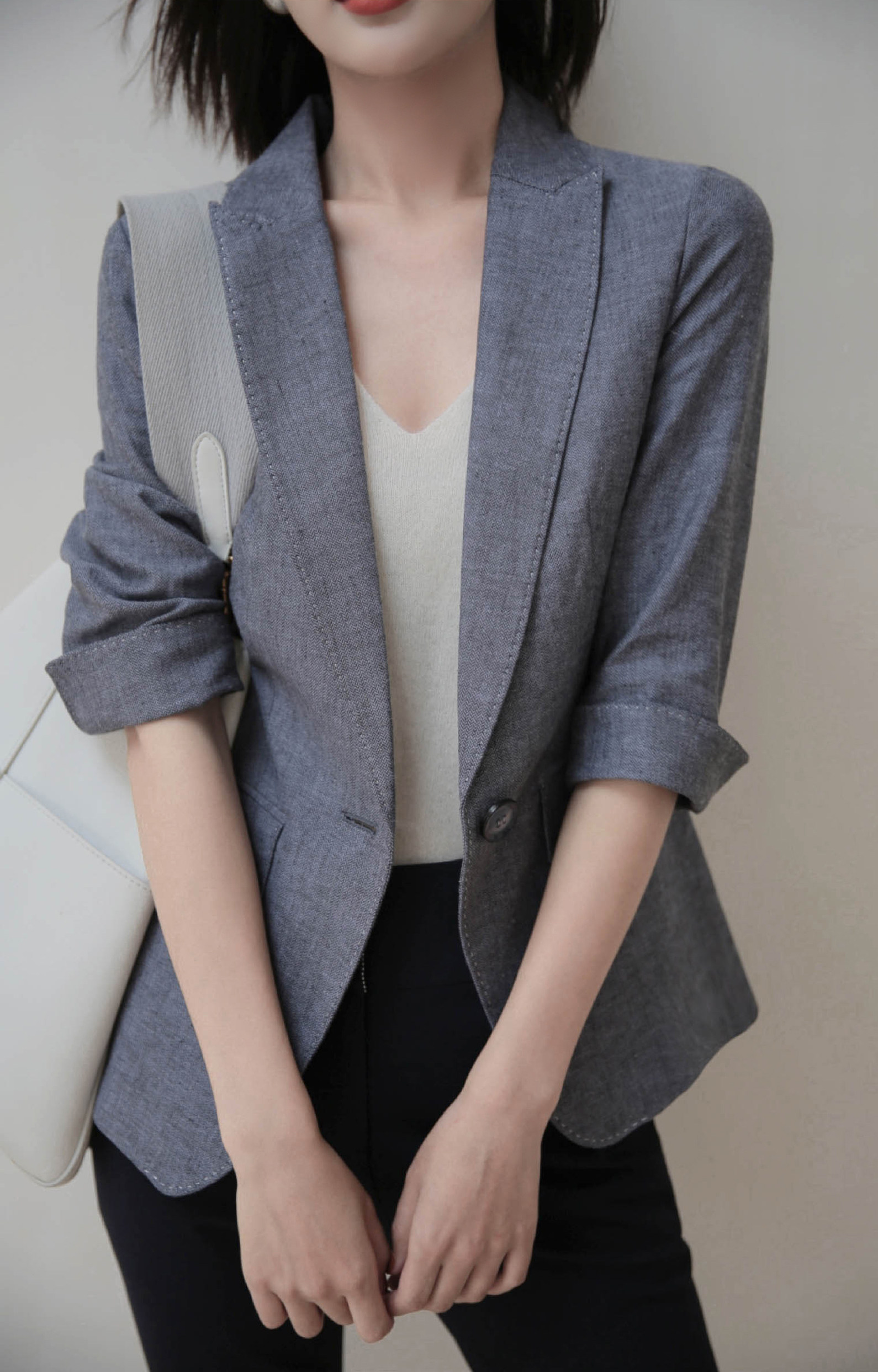 umooie精品通勤系列单西精练利落日式修身西服西装