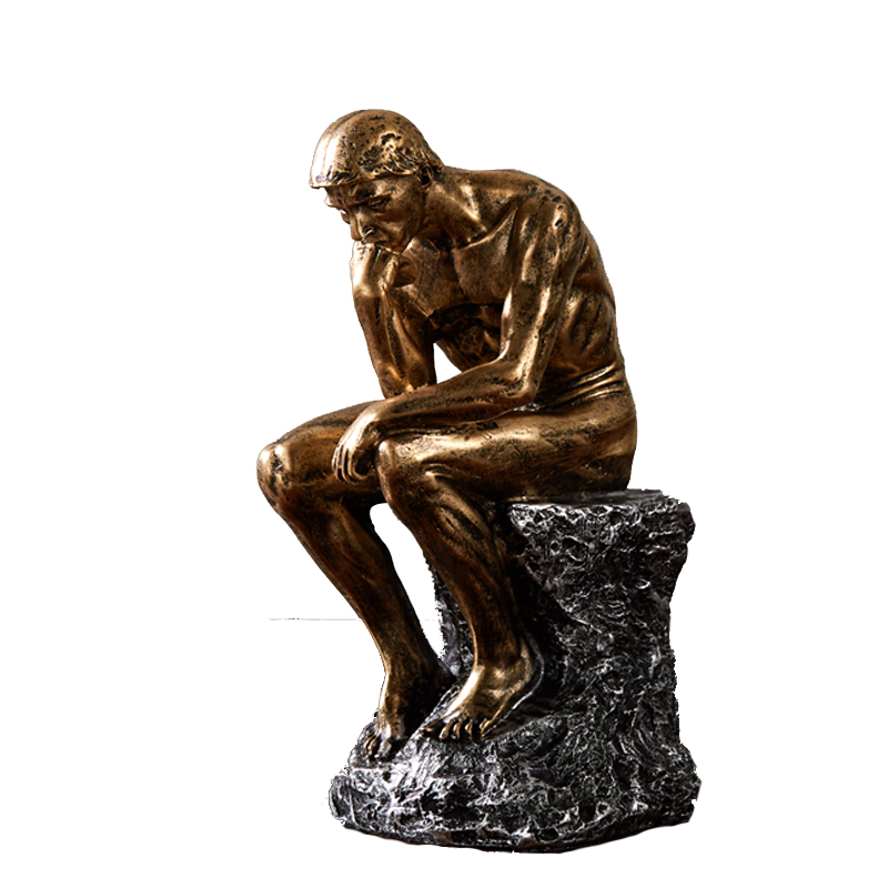 沉思思想者艺术品摆件办公室客厅复古家居家居装饰装饰品摆件