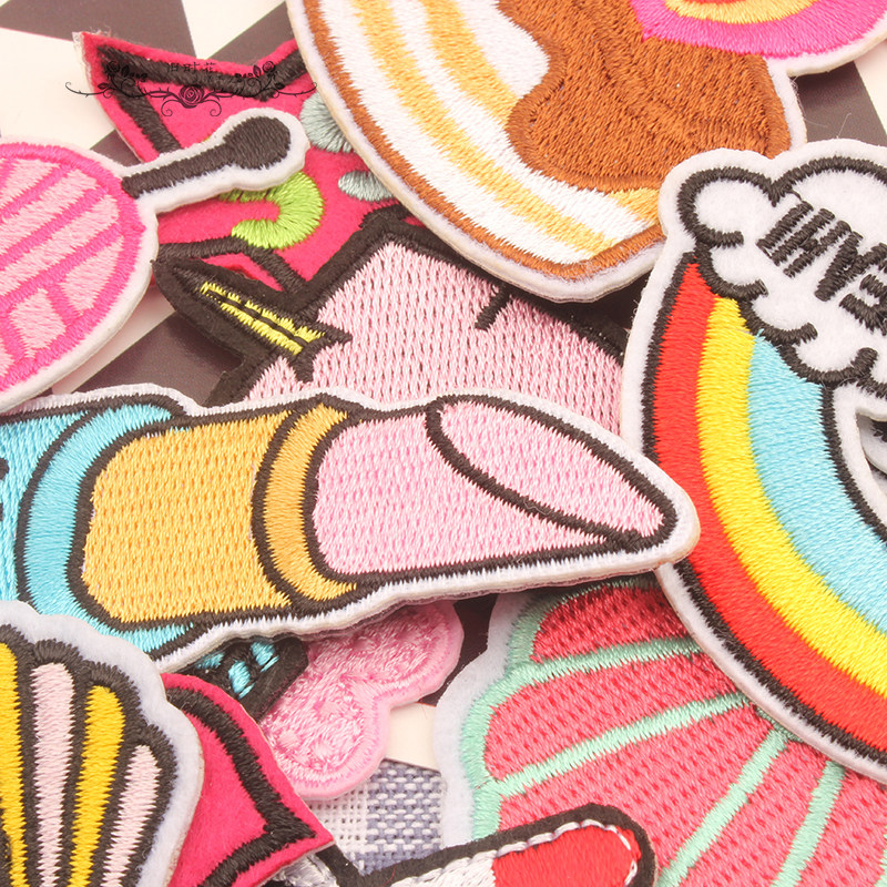 嘴唇衣服补丁贴布贴t恤修补时尚牛仔裤补洞贴个性鞋子贴百搭刺绣