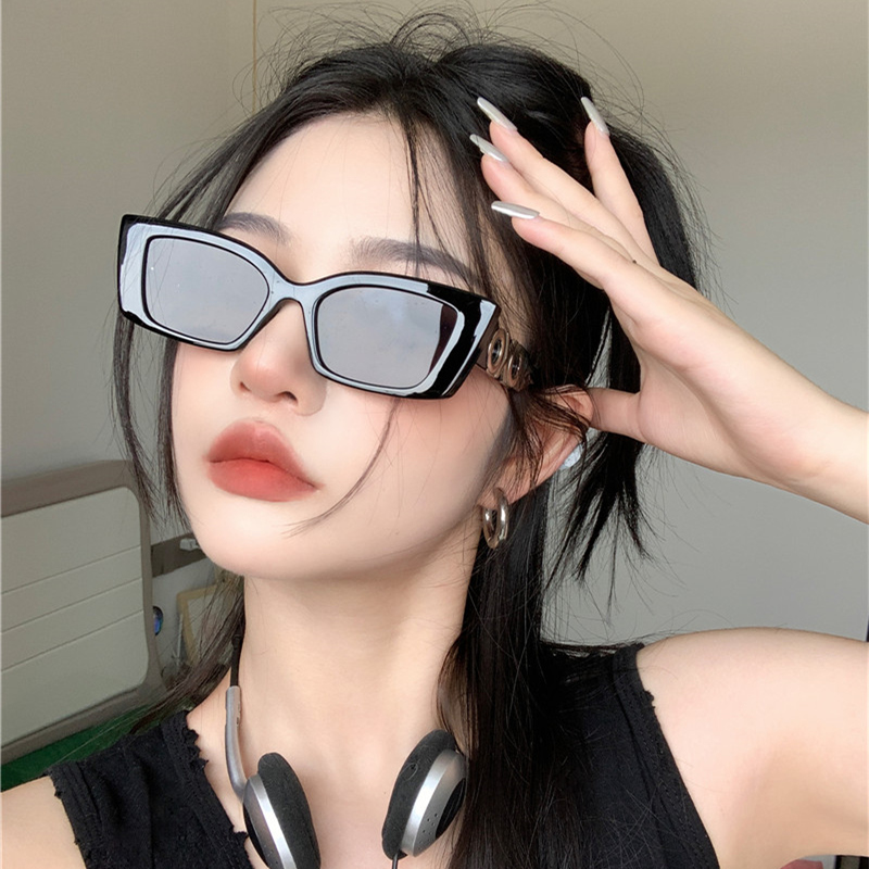 欧美千禧2022眼镜太阳y2k甜酷辣妹美潮高级太阳眼镜