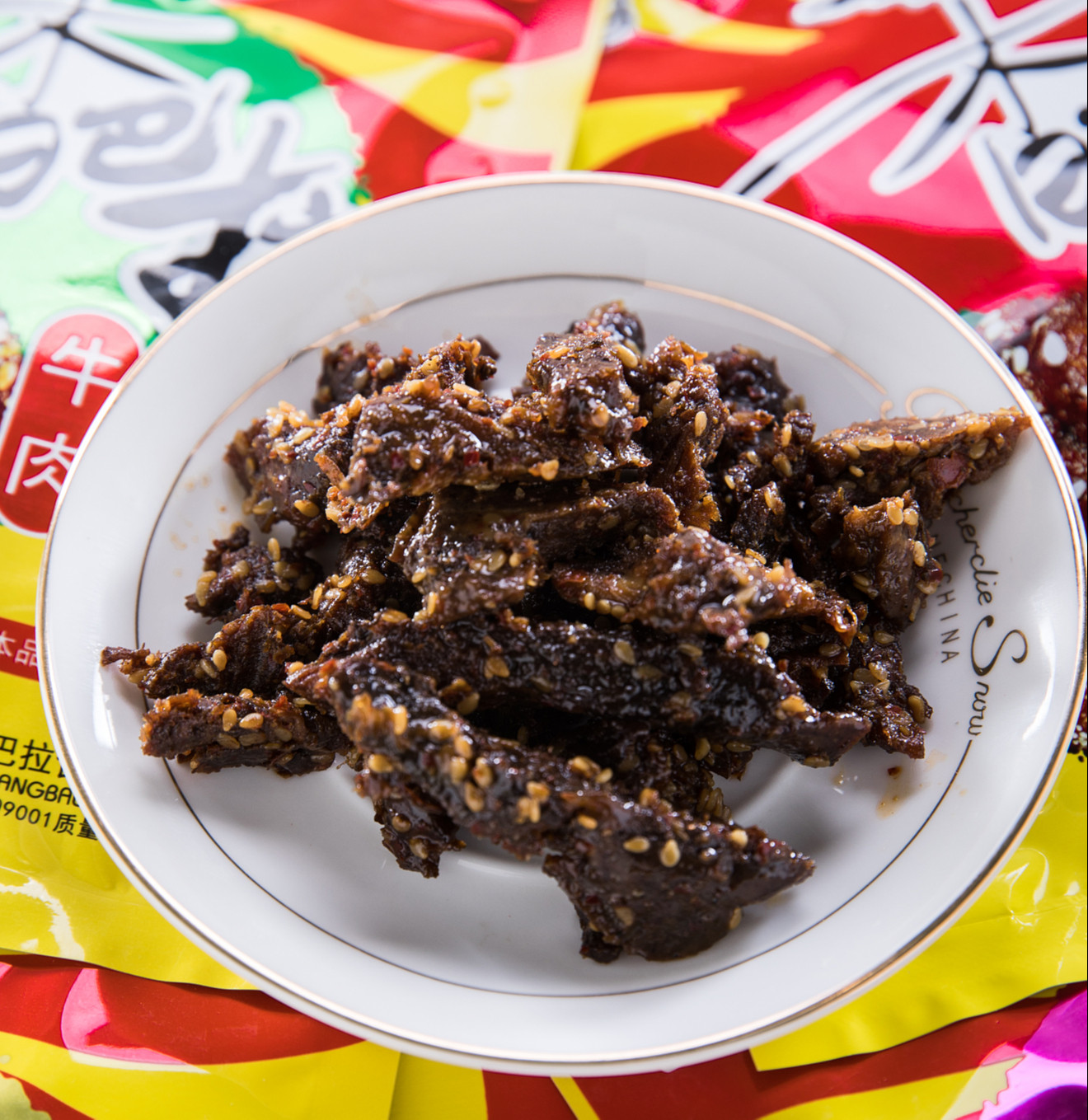 新疆特产香巴拉牛肉干麻辣孜然蒜香肉干烧烤娜扎牛肉类