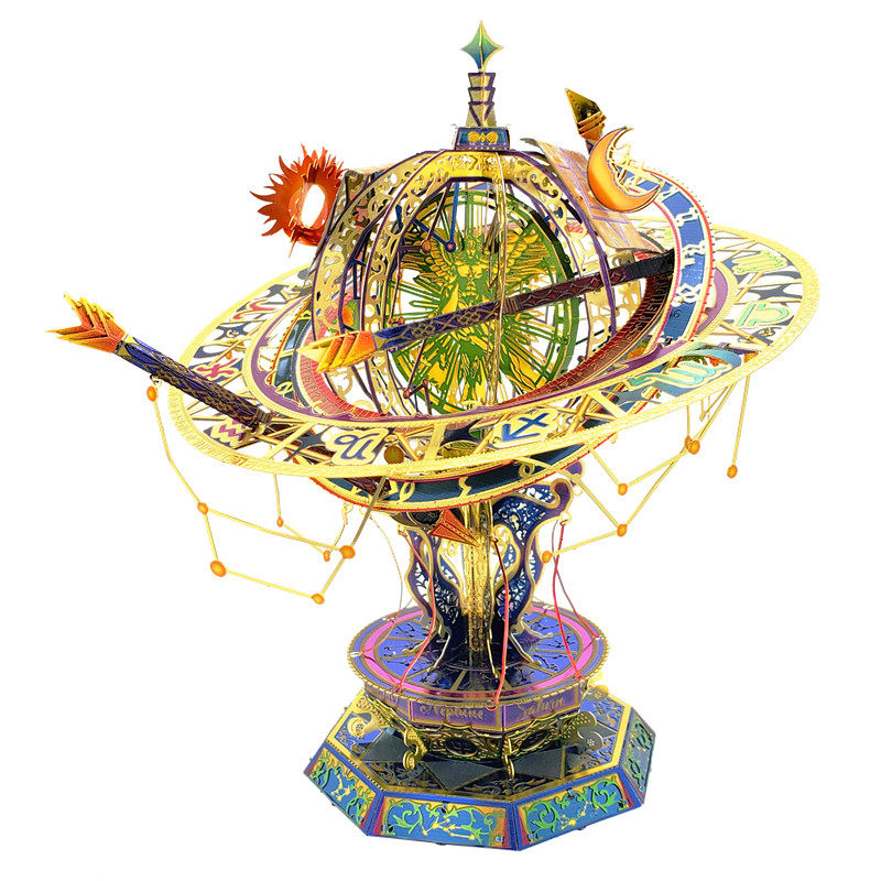 艺模十二星宫星座金属拼装模型成人减压益智3d手工拼图礼品玩具
