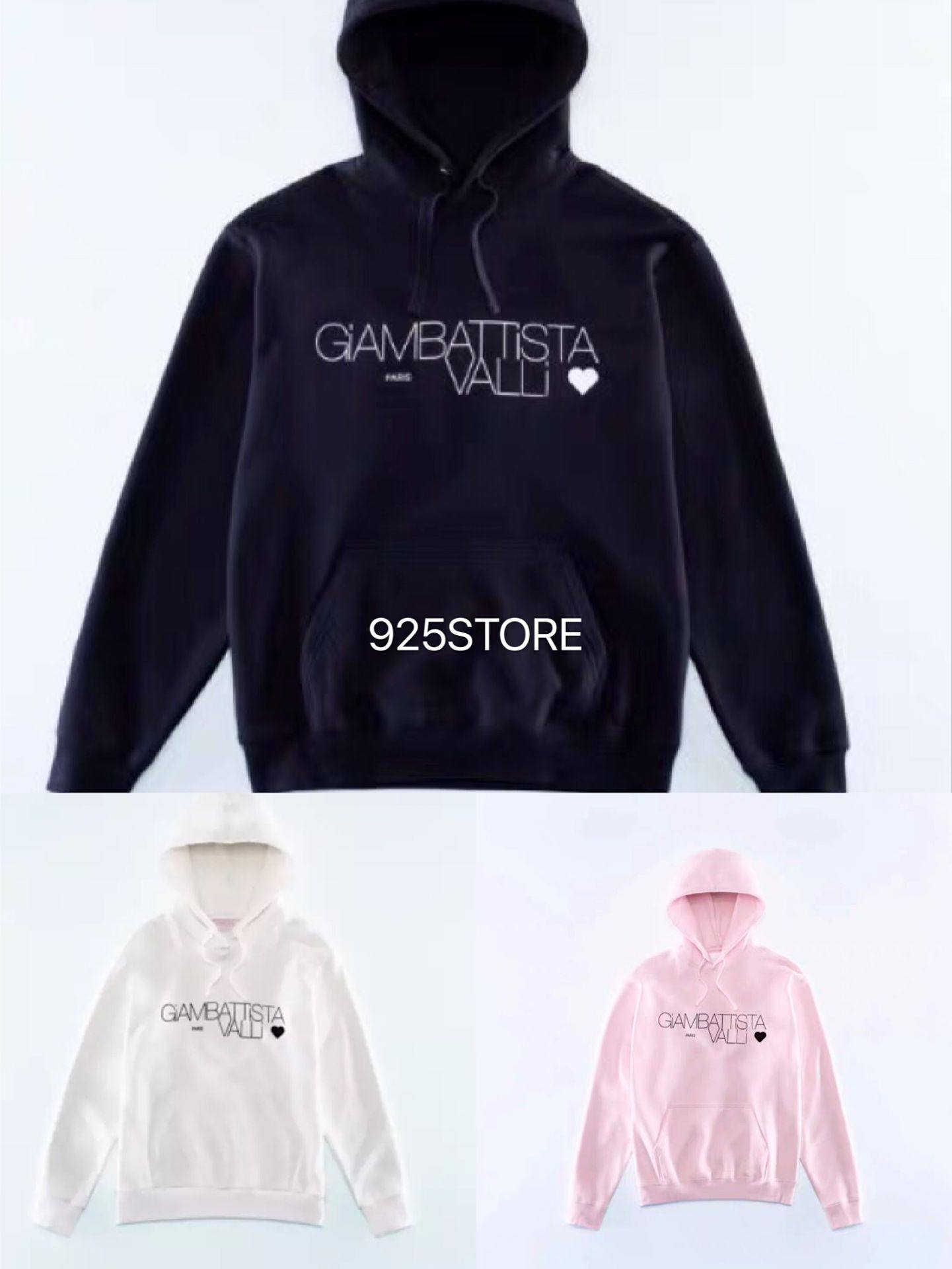 hmgiambattistavalli设计师李宇春许魏洲字母logo衣帽卫衣