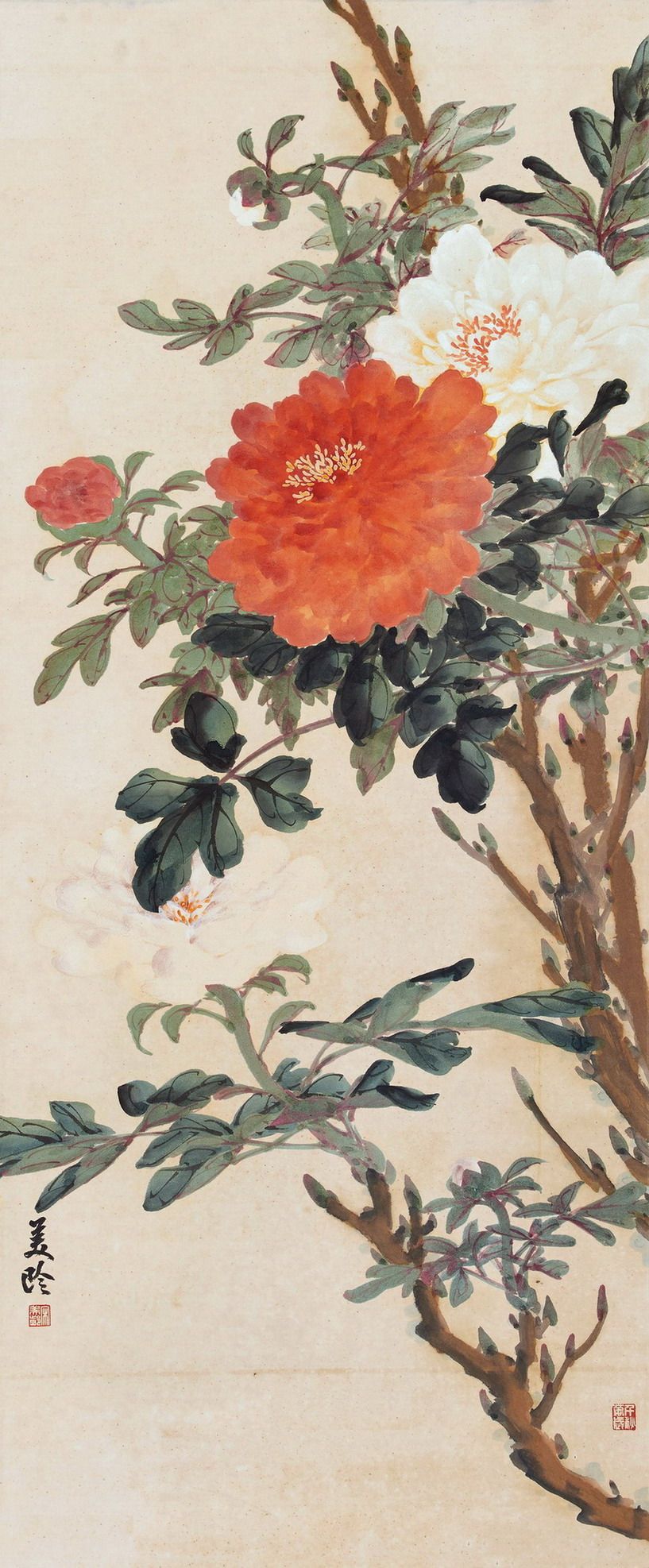 国画山水画装饰画宣纸字画客厅真迹书画作品仿宋宋美龄国画