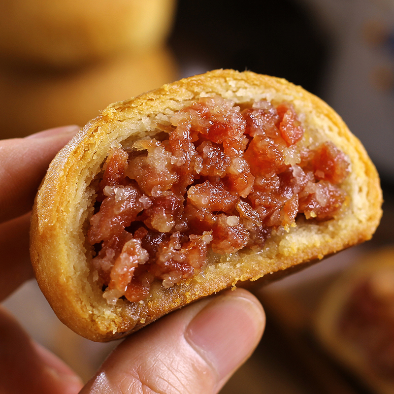 火腿月饼散装纸包云南100gx20枚老宣威酥皮点心月饼