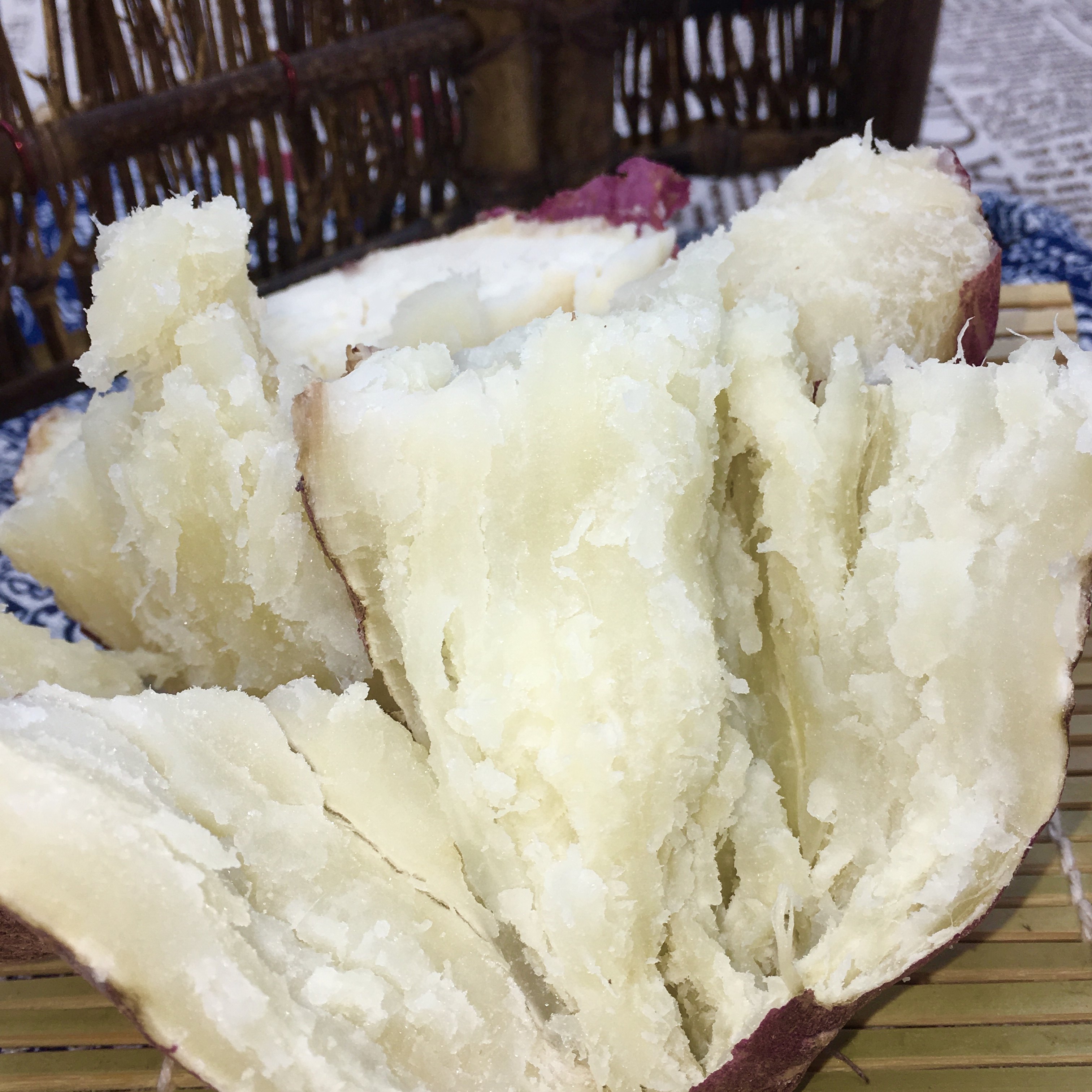 新鲜白心淡黄红薯农家自种地瓜面粉香甜山芋番薯