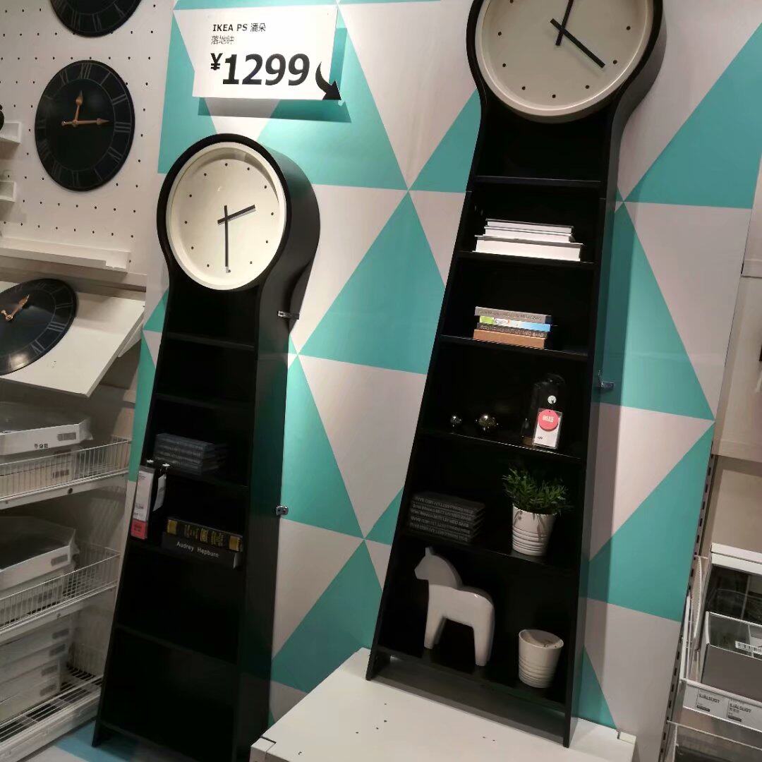 宜家国内代购ikea潘朵落地钟收纳欧式简约现代立钟