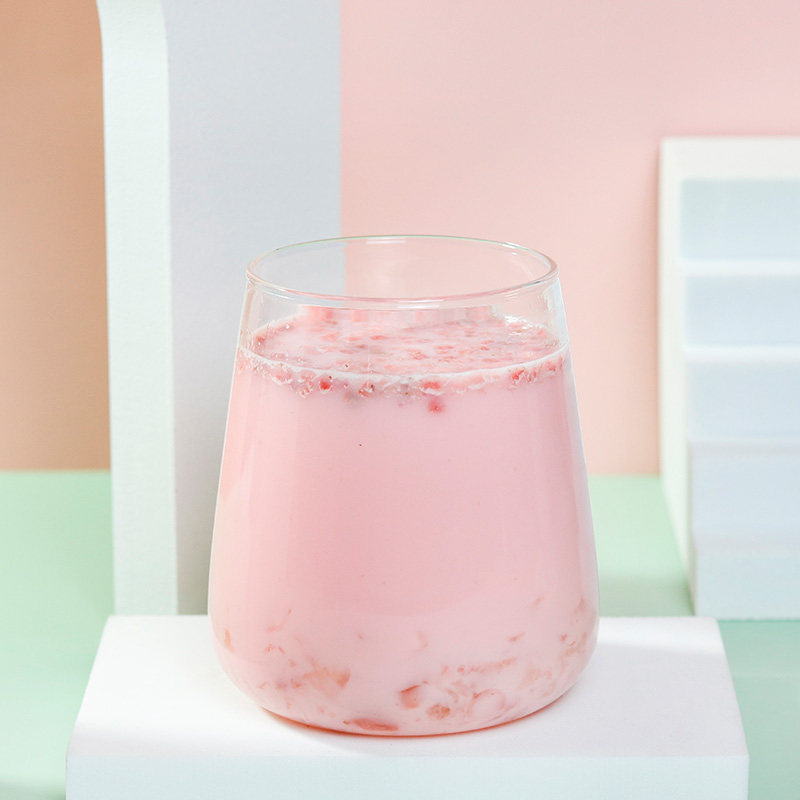 牛奶创御草莓果奶500g芒果果真果大果粒果味袋装奶茶