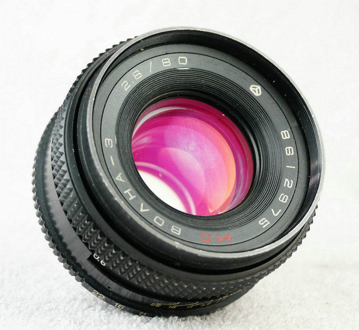 俄罗斯 沃尔纳 volna-3 80mm f2.8 p6口 中画幅120定焦单反镜头