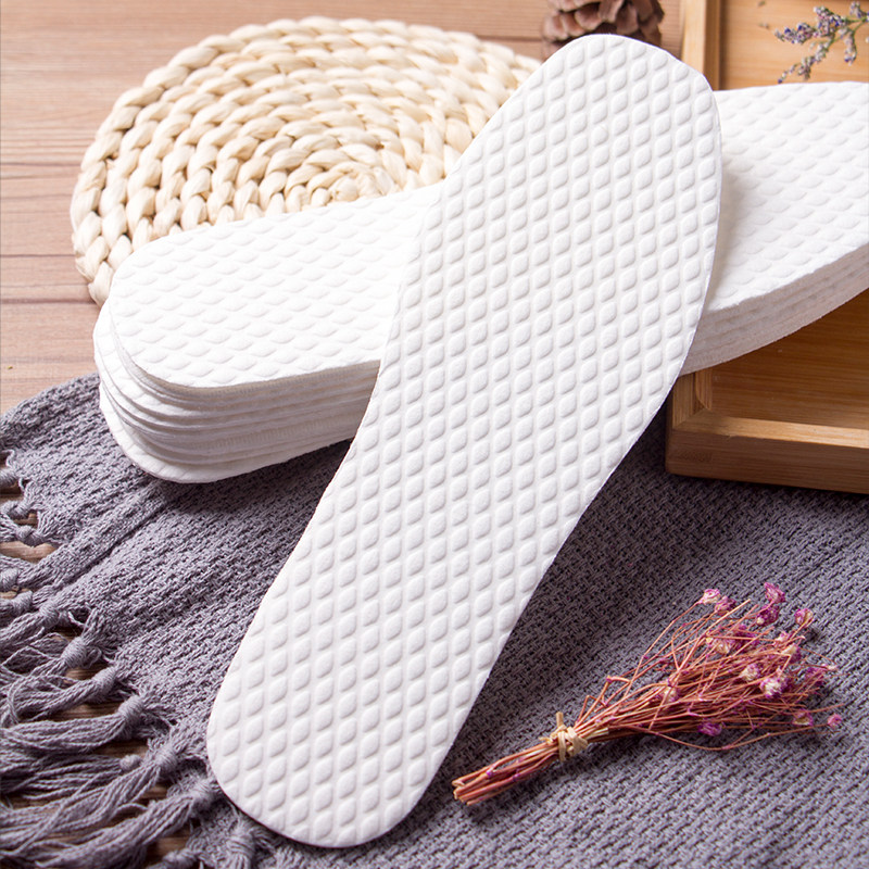 鞋垫20双装一次性木浆男吸透气防臭除臭夏季卫生鞋垫