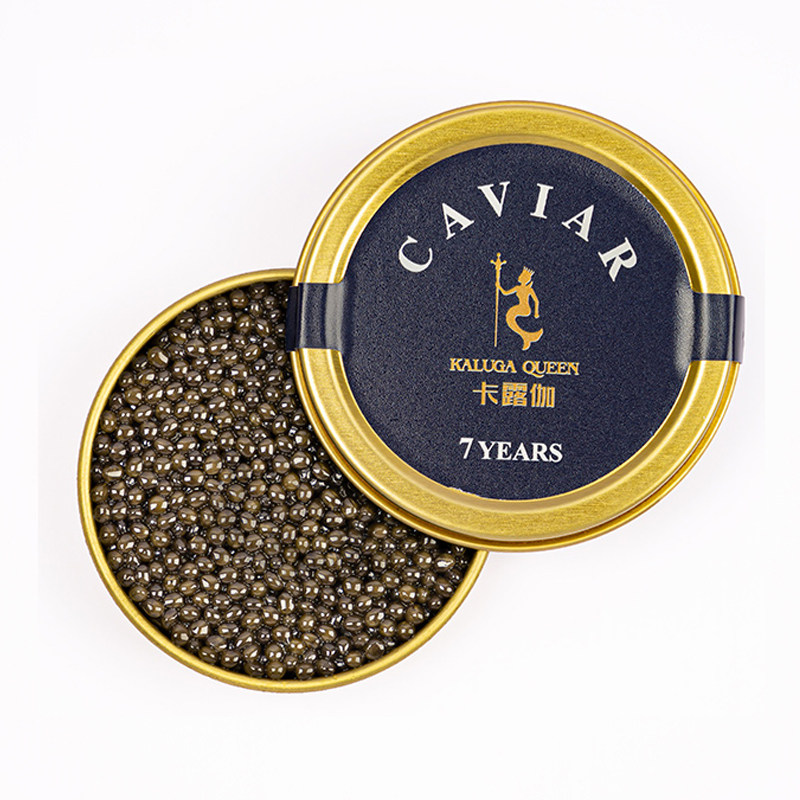 卡露伽鱼鱼子酱西伯利亚鲟鱼籽酱caviar即食鲟龙科技鱼籽酱