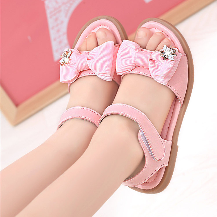 女童凉鞋2020新款时尚牛筋底夏季女孩儿童百搭网红软底小公主韩版