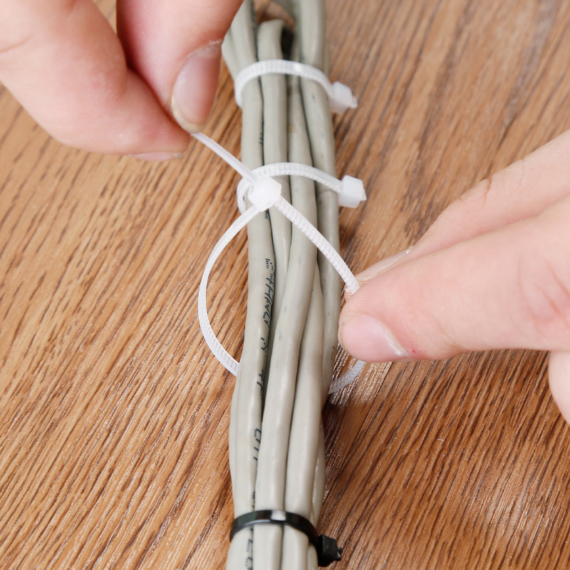 自锁尼龙扎带捆线理线带理线器电线收纳整理线束理线器