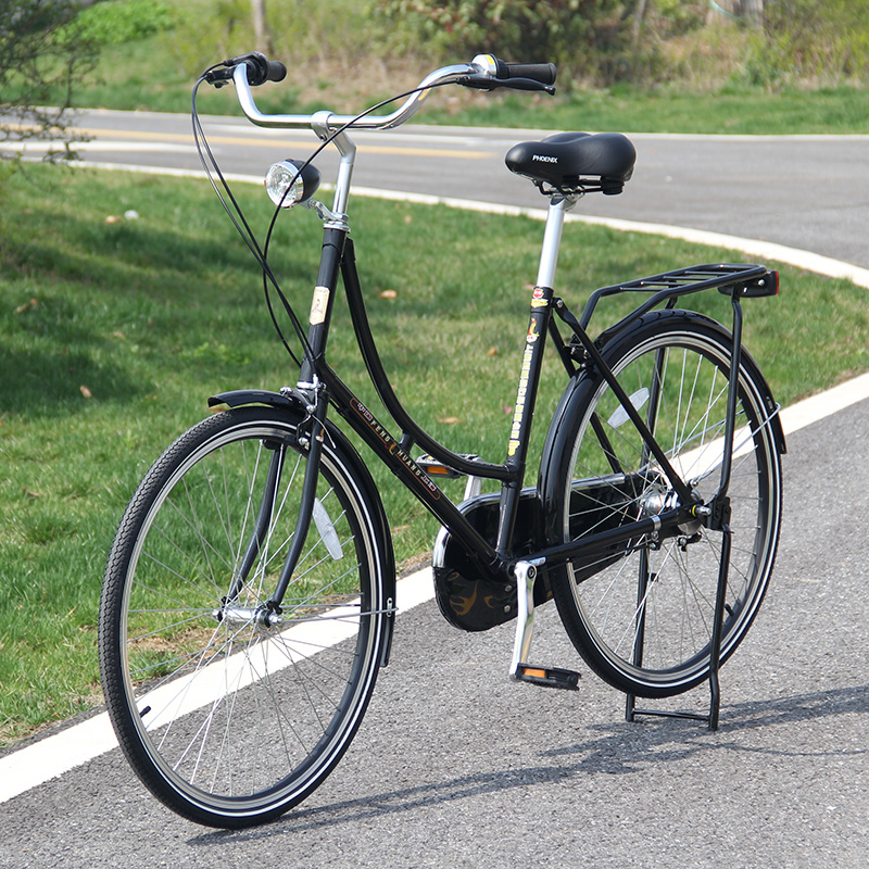 凤凰自行车喜玛诺内三速 26寸男女款复古轻便通勤车单车 荷兰公主