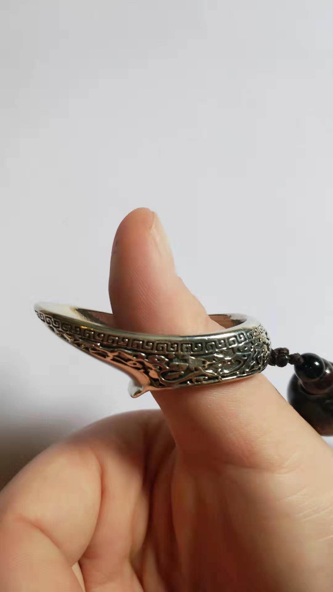 扳指蒙古古式大拇指扣弦无痛银坡传统射箭反曲飞镖