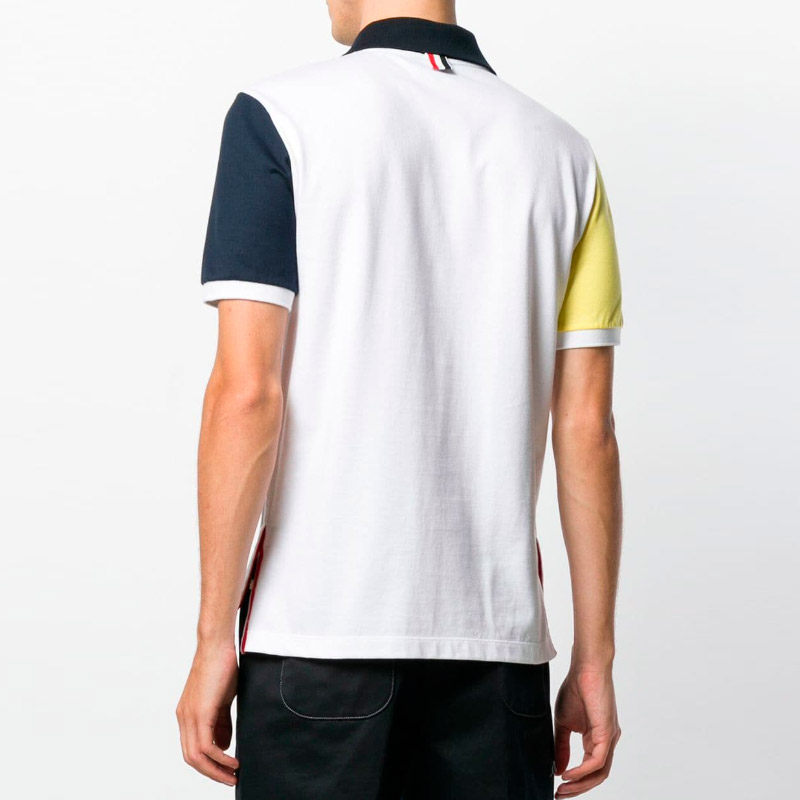 2020夏季新款潮流tbthom商务休闲短袖polopolo衫