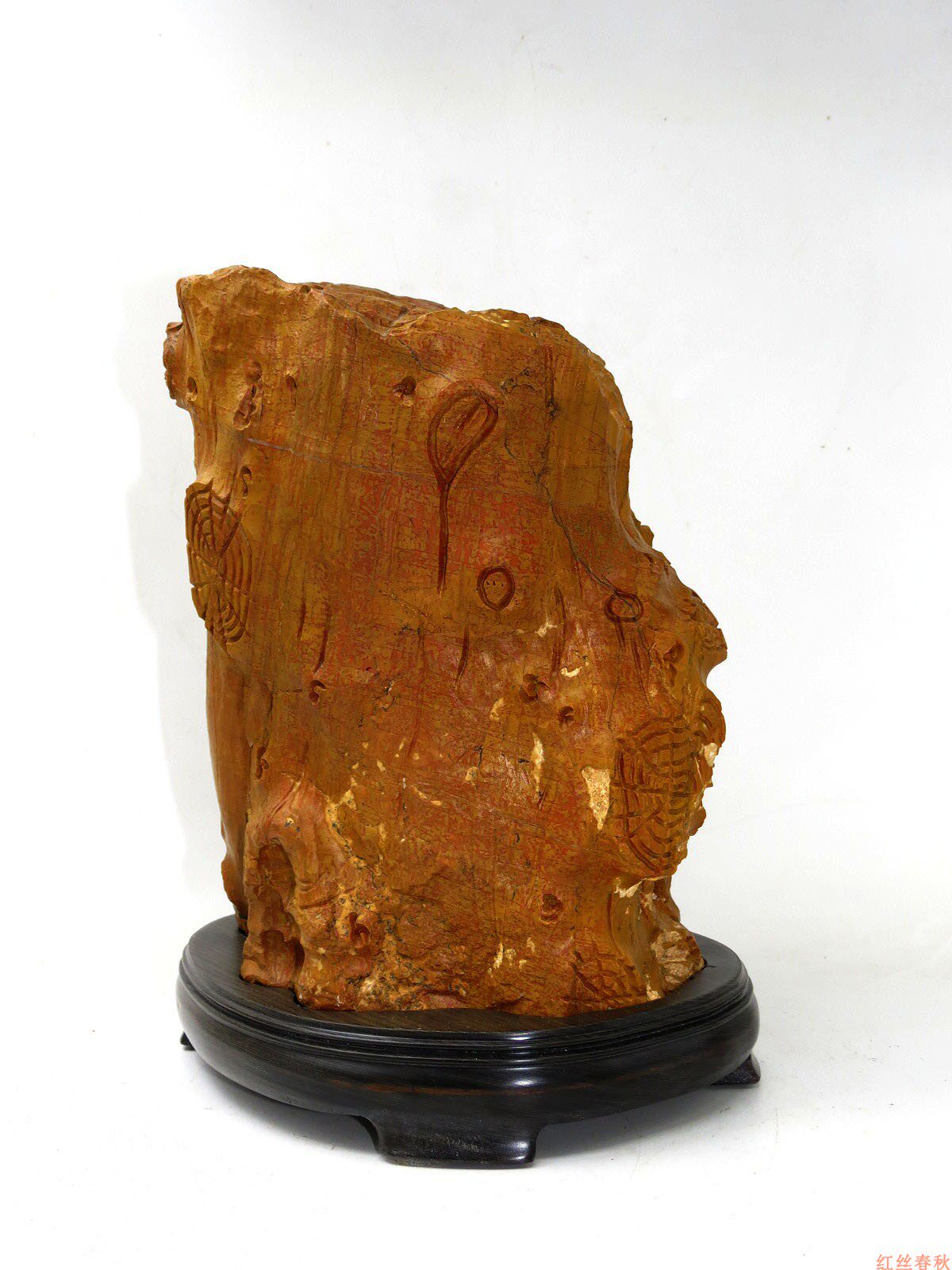 多福多摆件非遗青州红丝石文化创意文房雕刻收藏文创