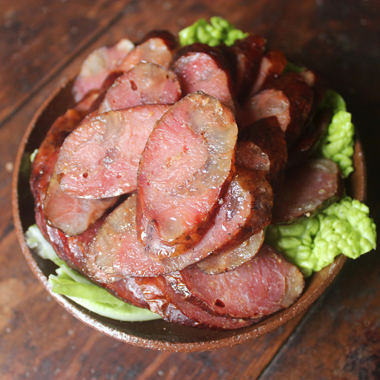 四川省眉山市青神县特产香肠正宗青神腊肠农家咸肉腌腊肉五香腊肠_双