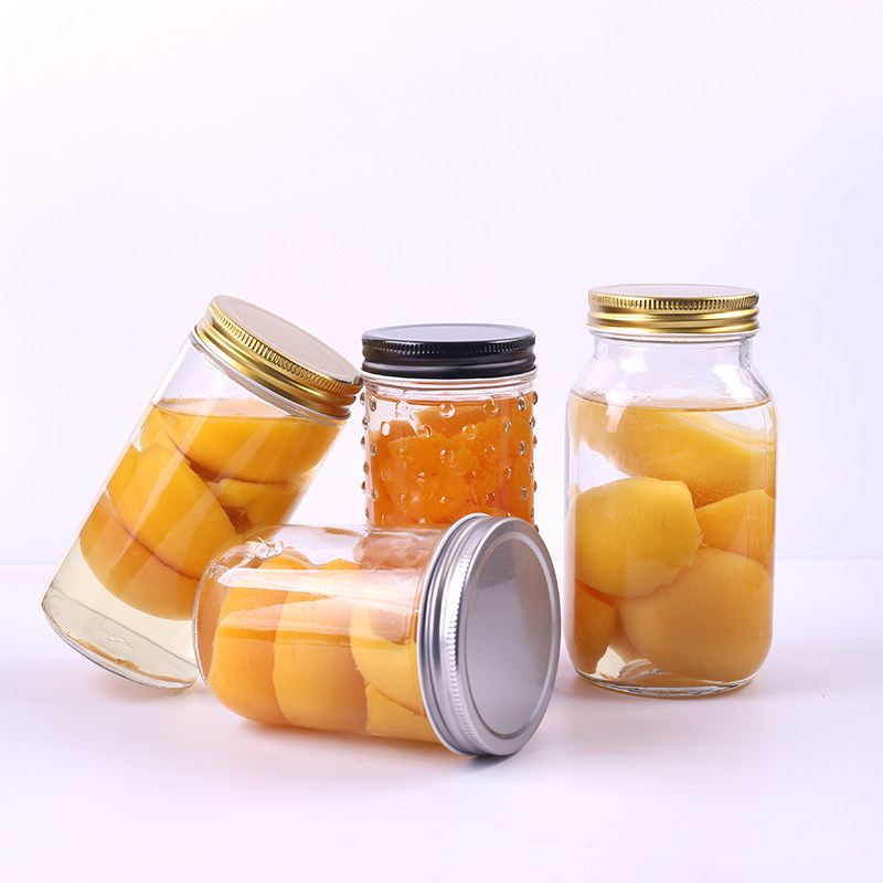 杯密封蛋糕瓶带盖罐头瓶烘焙圆果酱储物蜂蜜慕斯罐 玻璃酱菜罐分装