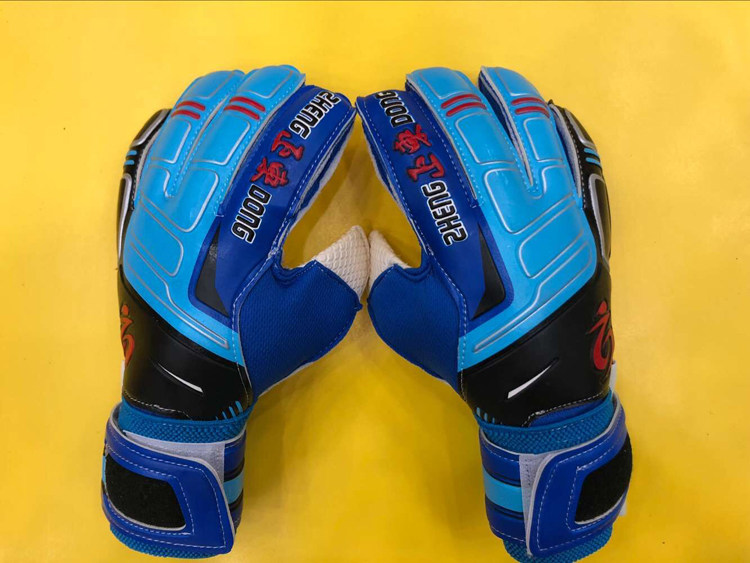 儿童足球守门员手套带护指成人全乳胶龙门门将手套防滑足球护具