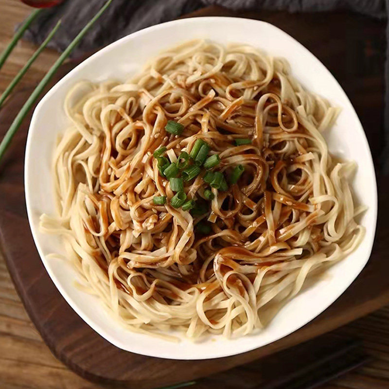 百露葱油味拌网红炸酱福州半干花生酱面条速食面条