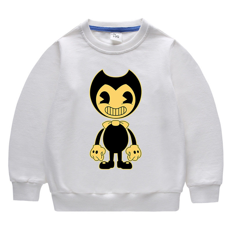 班迪墨水机器人衣服儿童长袖春秋薄款童装bendy卫衣
