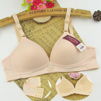 Yidaimeng 201 Thin Large Size Wireless Boneless Round Bowl Mommy Underwear B Cup Breathable Bra ສົ່ງຟຣີຈາກ 5 ຊິ້ນ