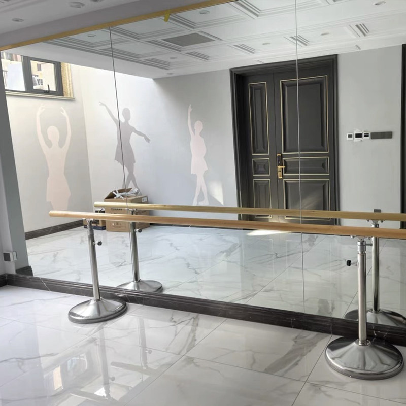 舞蹈玻璃镜子贴墙家用瑜伽落地全身健身房练功穿衣镜