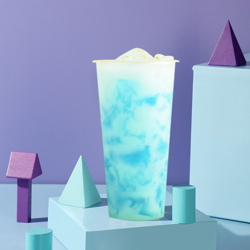 水晶蓝色水晶冻粉风味固体寒天奶茶专用蓝色晶冻珍珠奶茶粉