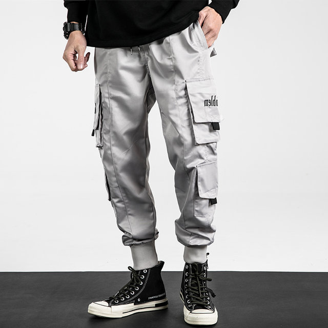 chic overalls men's trendy brand Shawn Yue loose hip-hop pants national tide casual small feet cargo Harlan beam pants chic overalls men's trendy brand Shawn Yue loose hip-hop pants national tide casual small feet cargo Harlan beam pants