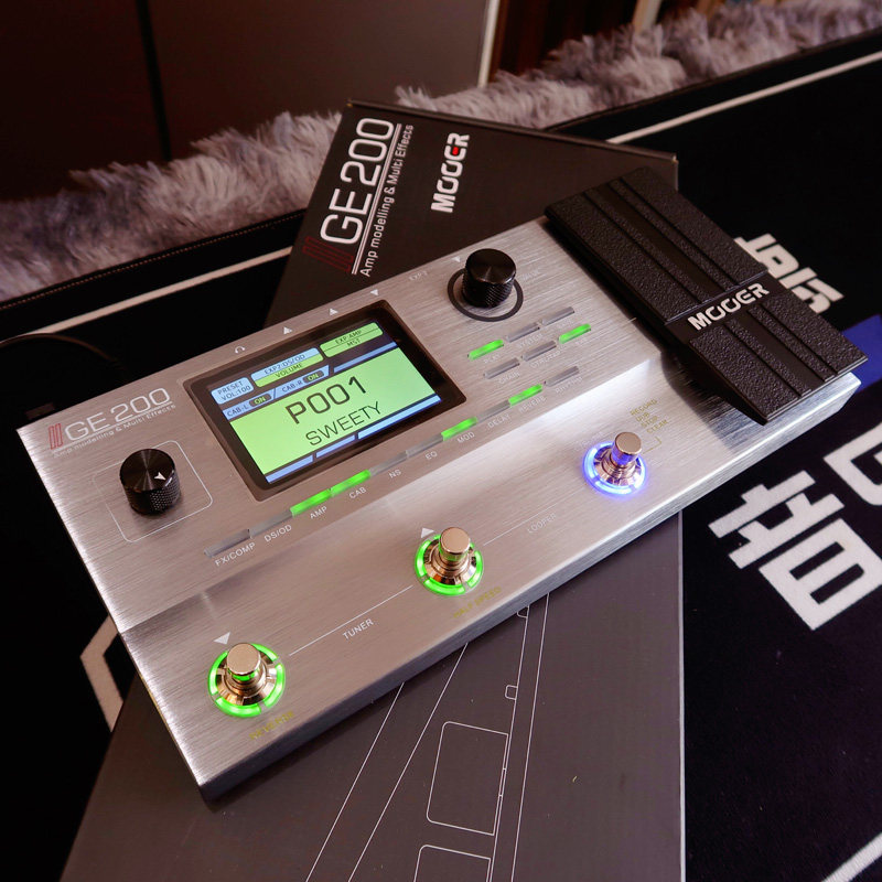 mooer魔耳ge200吉他综合效果豪华原装ir采样综合效果器