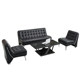 Business office sofa minimalist modern office sofa table combination of simple small sofa three-bit hardware Business office sofa minimalist modern office sofa table combination of simple small sofa three-bit hardware