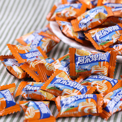 阿尔卑斯散装合口味原味牛奶硬糖500g聚会结婚儿童零食糖果