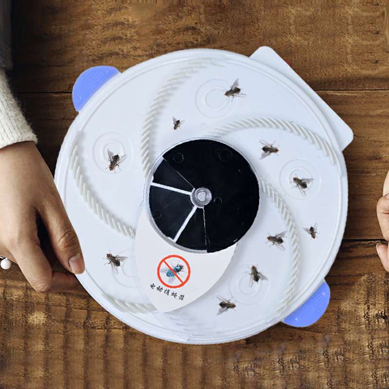 捕蝇器灭蝇神器家用电动杀手抓捉驱苍蝇机一扫全自动光诱消去旋转